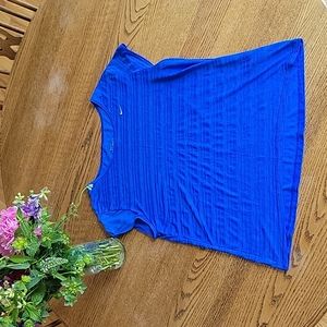 Medium, Royal blue, dri-fit Nike Capped sleeve shirt.